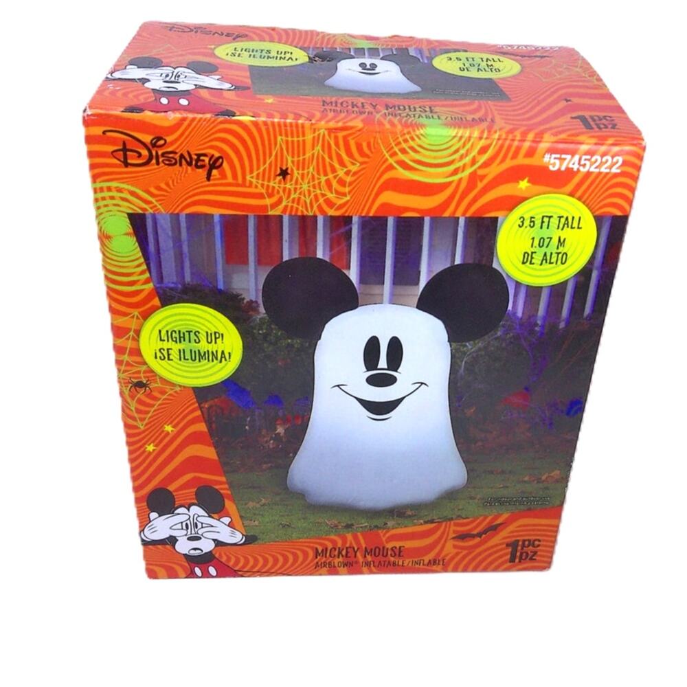 Disney Mickey Mouse Halloween Air Blown Inflatable 3.5 Ft New